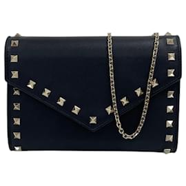 Borsa a tracolla Rockstud WOC Mini Pouch con catena - Valentino