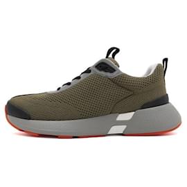 Sneakers Hero da uomo in mesh kaki - Hermès