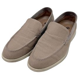 Loro Piana Mocassino Summerwalk in camoscio Beige