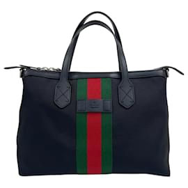 Gucci Saco Tote Duffle Web Stripe Techno Saco de Ombro