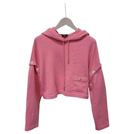 Kurzer Cashmere-Hoodie in Rosa - Chanel