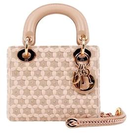 Mini Lady Tote Bag aus rosa Satin - Dior