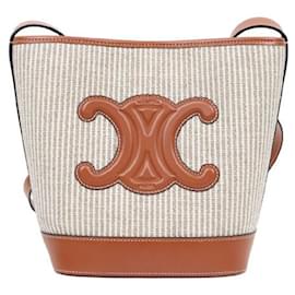 Beige Triomphe Bucket Schultertasche - Céline