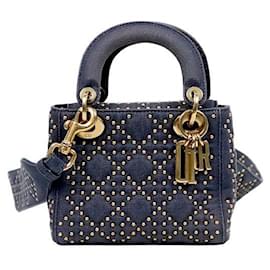 Dior Mini Lady Bag de denim con tachuelas