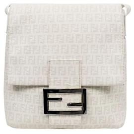 Fendi Borsa a tracolla Zucchino bianca