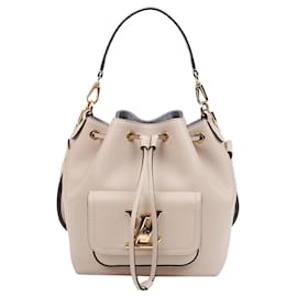 Borsa bucket in pelle grana Gris - Louis Vuitton