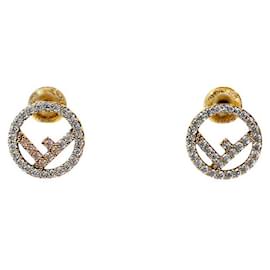 Cubic Gold Ohrringe - Fendi