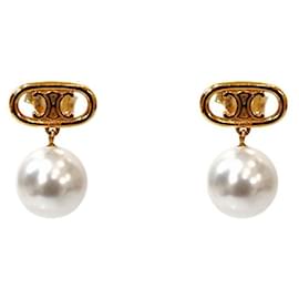 Orecchini Pearl Drop Triope Gold - Céline
