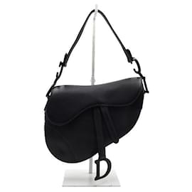 Borsa Saddle in vitello nero opaco, borsa tote e borsa a tracolla - Dior