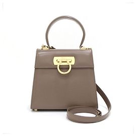 Salvatore Ferragamo Bolso Tote Gancini Top Handle Kelly Small Bolso de hombro