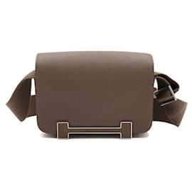 Hermès Borsa a spalla e borsa a tracolla da donna Etoupe Silver-tone