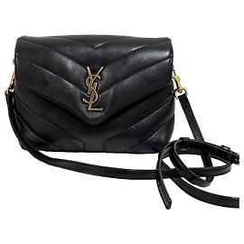 Saint Laurent Borsa Lulu Toy Bag Monogram Nera
