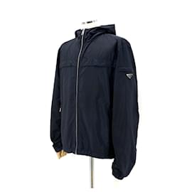 Prada Windbreaker-Jacke für Herren aus Nylon mit Dreiecks-Logo