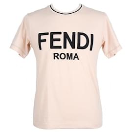 Camiseta con logotipo bordado para mujer - Fendi