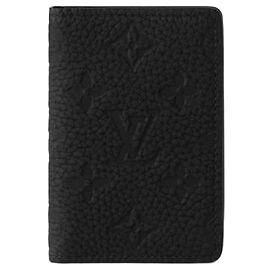 Louis Vuitton Pocket Organizer Black Taurillon Leather