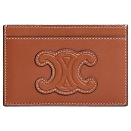 Céline Card Wallet Soft Lambskin Brown