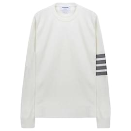 Stripe Milano Stitch Knit - Thom Browne