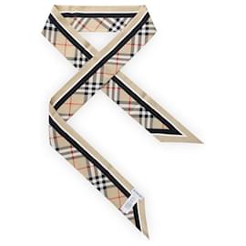 Sciarpa in seta a quadri da donna (Sand) - Burberry
