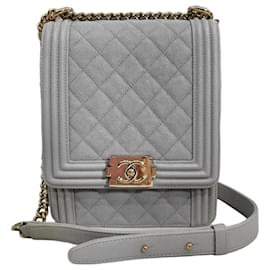 Chanel Serie di borse a tracolla Boy Caviar Flap Gold