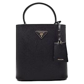 Borsa Tote e a Tracolla con Pannelli in Saffiano - Prada