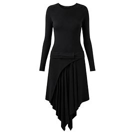 Yohji Yamamoto Schwarzes Kleid