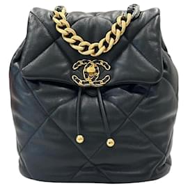 Zaino in pelle di agnello oro - Chanel