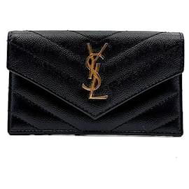 Tarjetero con solapa Monogram - Saint Laurent