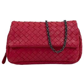 Bottega Veneta Borsa a tracolla Messenger in nappa intrecciato con catena