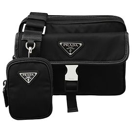Prada Borsa a tracolla Re-Nylon Saffiano Black