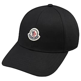 Cappellino da baseball con logo ricamato Nero - Moncler