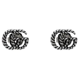 Doppelketten-Ohrringe aus Silber - Gucci