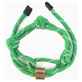 Armband aus grünem Cord - Miu Miu