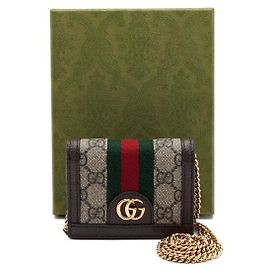 Gucci Ophidia GG Supreme Wallet on Chain Mini Crossbody