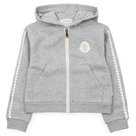 Kinder Strick-Hoodie mit Patches und Reißverschluss - Moncler
