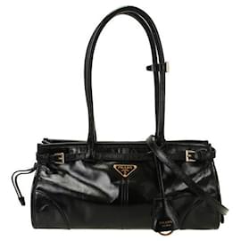 Borsa Bonnie Medium in pelle Nera - Prada