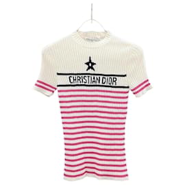 Riviera Stripe Strickoberteil mit kurzen Ärmeln - Dior