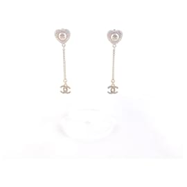 Chanel CC Heart CC Crystal Tropfenohrringe