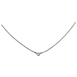 Tiffany & Co Yellow Gold Diamond By The Yard Anhängerkette