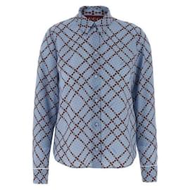 Camisa de crepe de seda estampada - Gucci