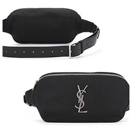 Saint Laurent Borsa cintura Monogram Logo Nera