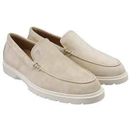 Mocassini slip-on in camoscio da uomo Beige - Tod's