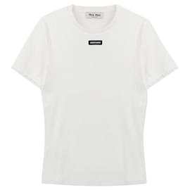 T-shirt de algodão - Miu Miu