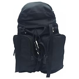 Mochila de nylon multi-bolsos Tesuto Black - Prada