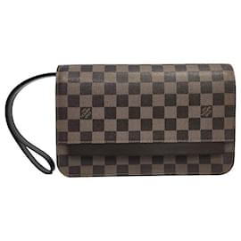 Louis Vuitton Damier Ebène Pochette Second Clutch