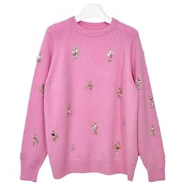 Kaschmirpullover mit Kristalltropfen Rosa - Givenchy