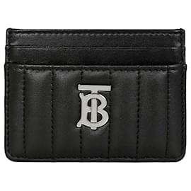 Tarjetero de piel acolchada Negro - Burberry