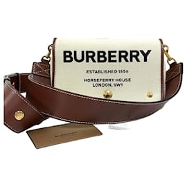 Burberry Picca borsa a tracolla in tela di cotone