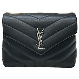 Saint Laurent Borsa a tracolla Toy Lulu Black
