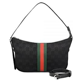 Gucci Picca borsa a tracolla in jacquard monogram Black FAFWA