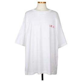 T-shirt a maniche corte con logo rosa ricamato XL - Dior